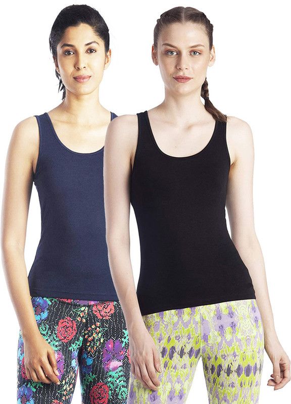 Casual Solid Women Black, Blue Top