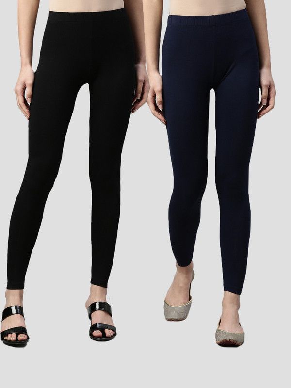 Missiva Ankle Length Western Wear Legging  (Black, Solid)