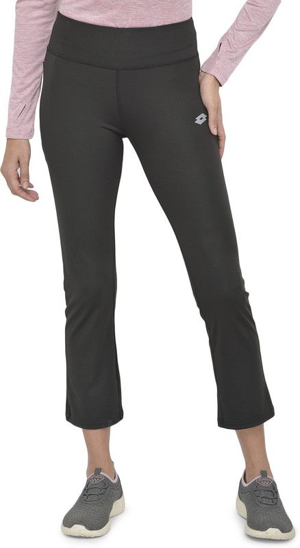 LOTTO Ankle Length Western Wear Legging  (Black, Solid)