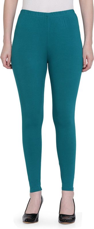 SPIFFY Ethnic Wear Legging  (Green, Solid)