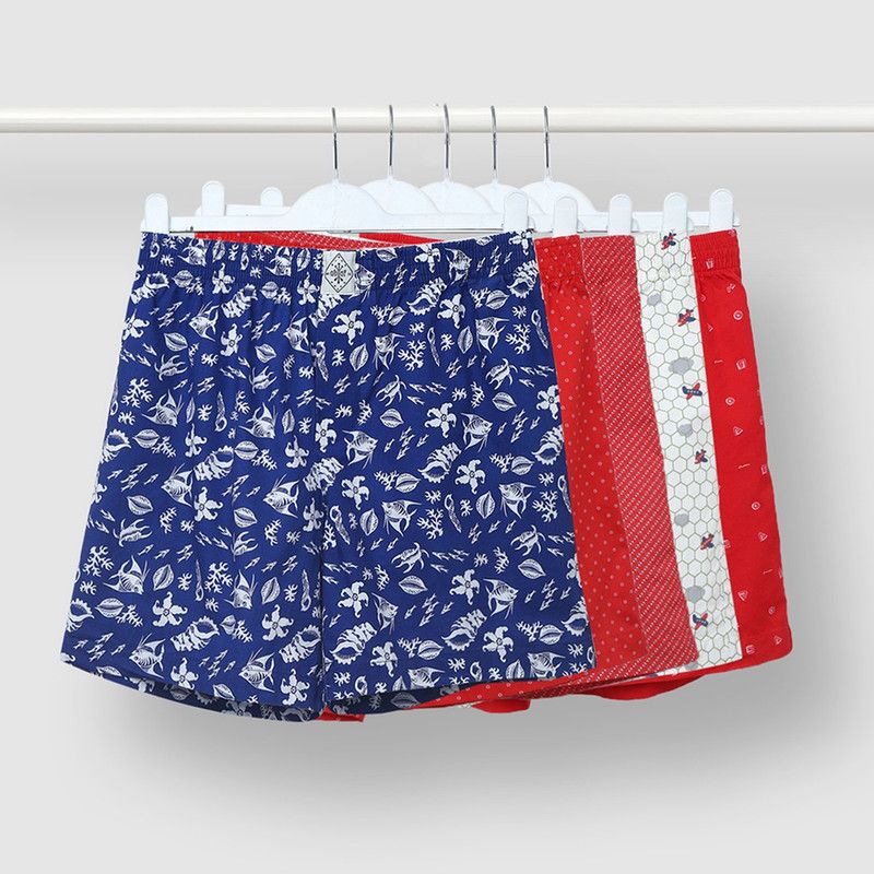 Pack of 5 Printed Men Multicolor Boxer Shorts