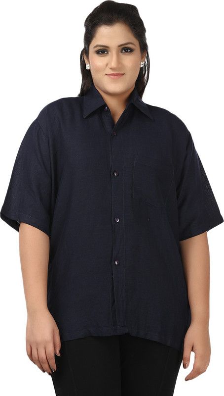Made of 100% viscose Women Regular Fit Printed Spread Collar Casual Shirt