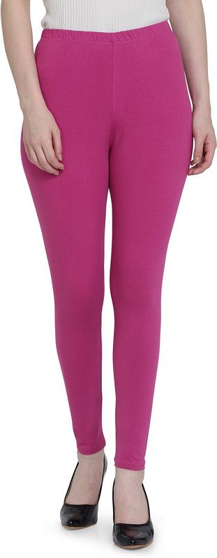 SPIFFY Ethnic Wear Legging  (Pink, Solid)