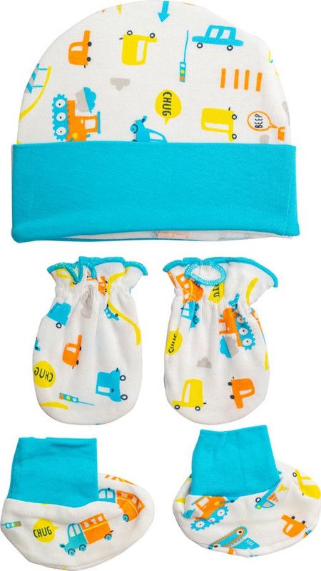 Baby Boys & Baby Girls Casual Cap Mitten  (Blue)
