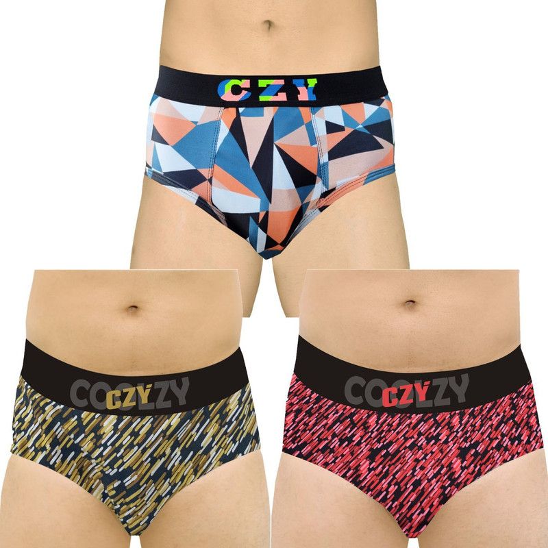 Pack of 3 Printed Men Brief