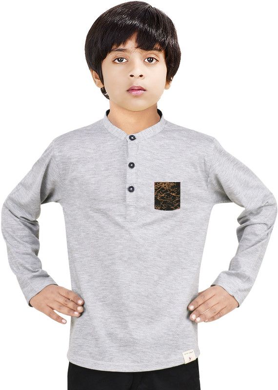 Boys Solid Kurta  (White)