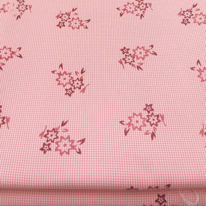 Unstitched Cotton Blend Shirt Fabric Checkered, Printed