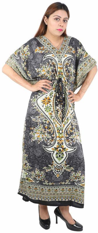Printed Viscose Women Kaftan