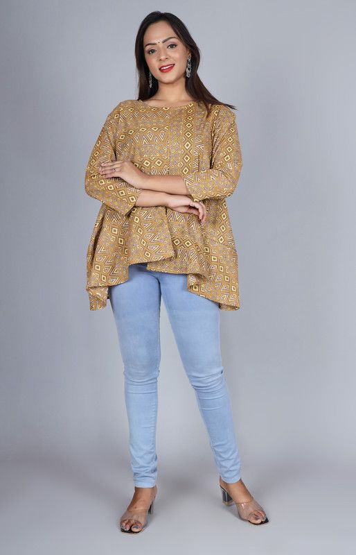 Formal Women Yellow Top