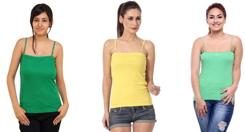 Women Green, Yellow Camisole