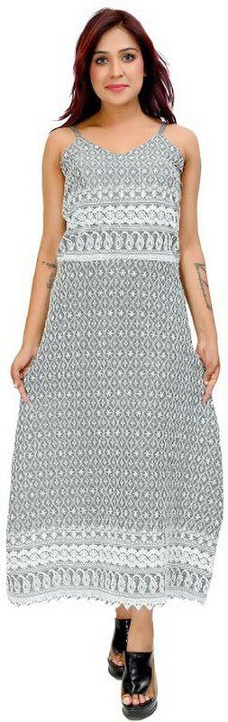 Women Maxi Grey Dress