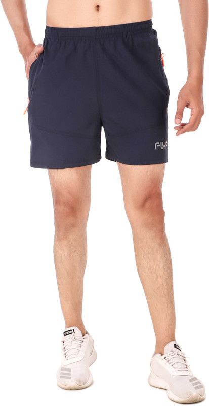 Solid Men Blue Running Shorts, Gym Shorts