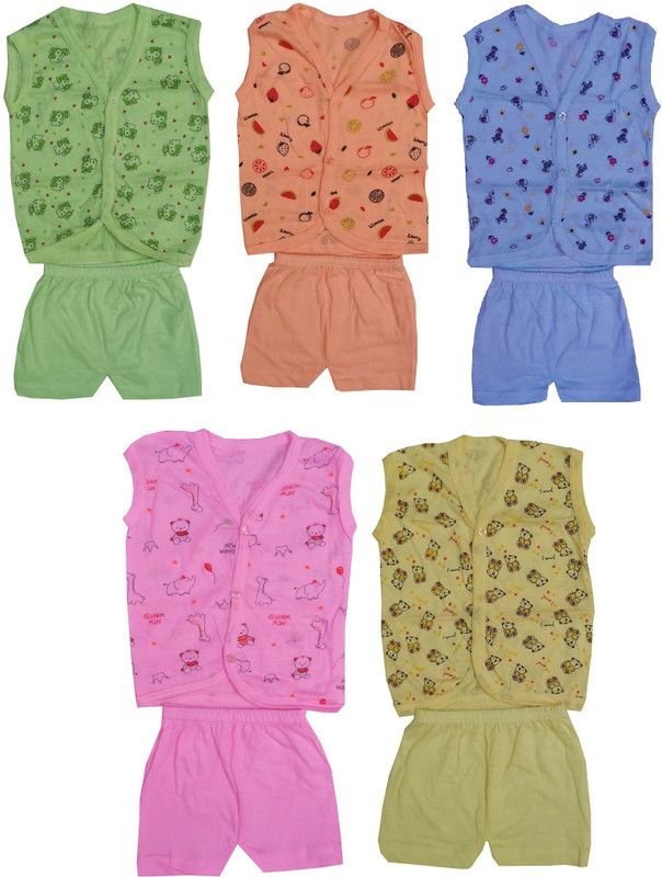 MSV VENTURE Baby Boys & Baby Girls Casual T-shirt Shorts  (Multicolor)