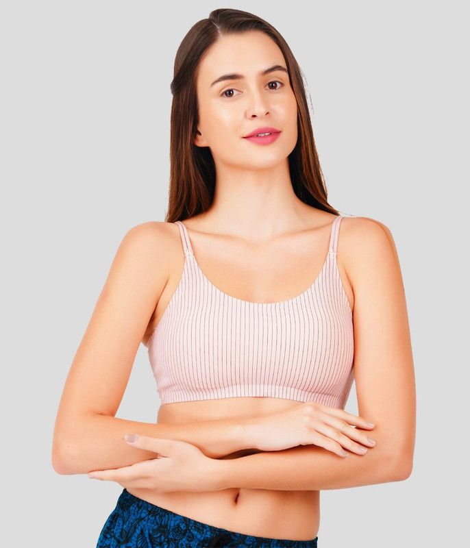 Women Full Coverage Lightly Padded Bra  (Gold)