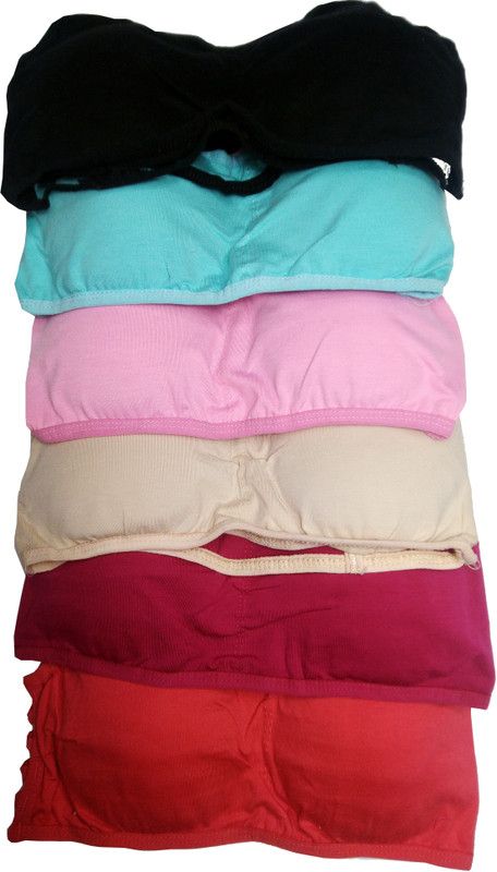 Pack of 6 Women Full Coverage Lightly Padded Bra  (Red, Maroon, Beige, Pink, Blue, Black)