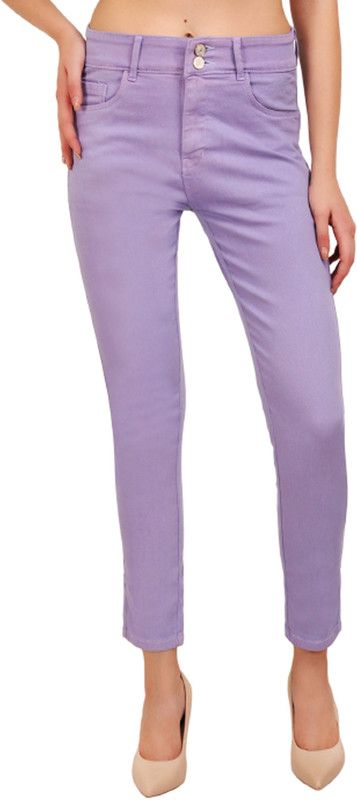 Women Purple Jeans
