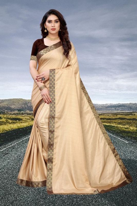 Self Design Bhagalpuri Tussar Silk Saree  (Cream)