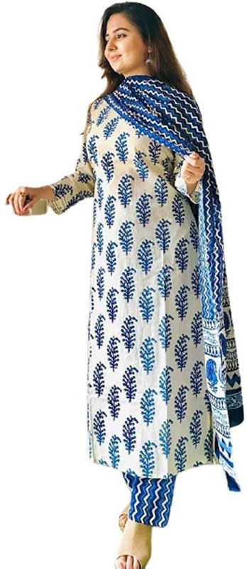 Dwisha Designer Printed Kurta, Trouser/Pant & Dupatta Set