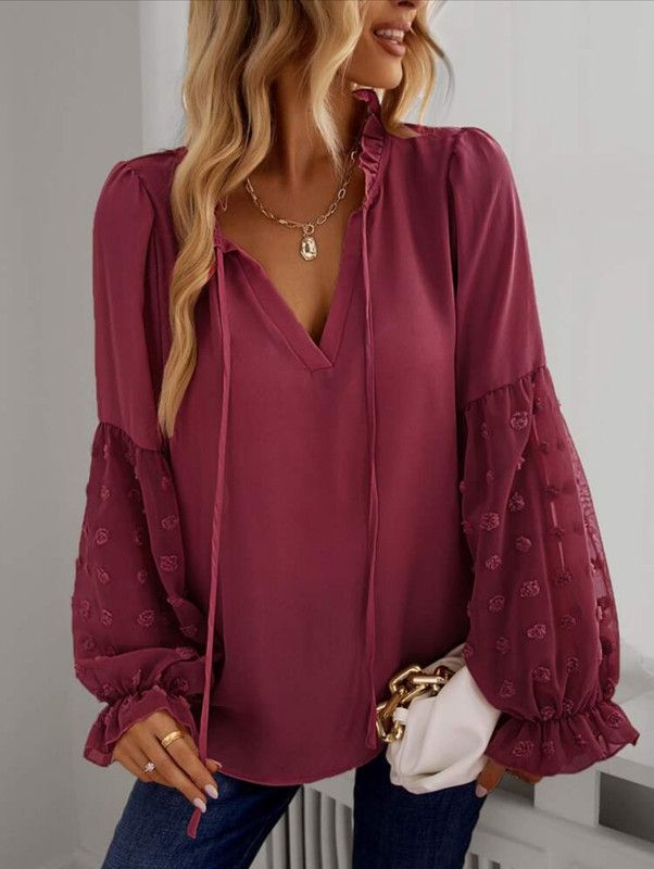 Party Solid Women Maroon Top