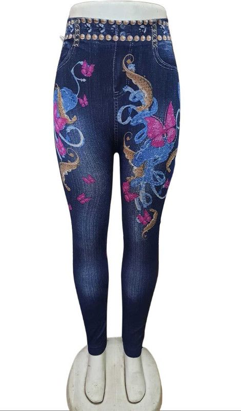 Women Slim High Rise Multicolor Jeans