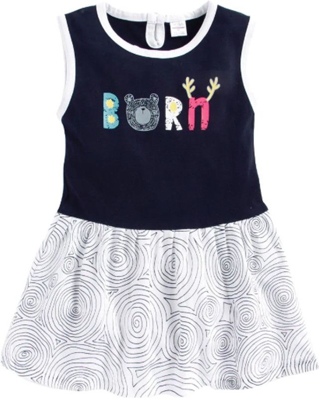 Kung Fu Panda Girls Casual Cotton Blend A-line Top  (Blue, Pack of 1)