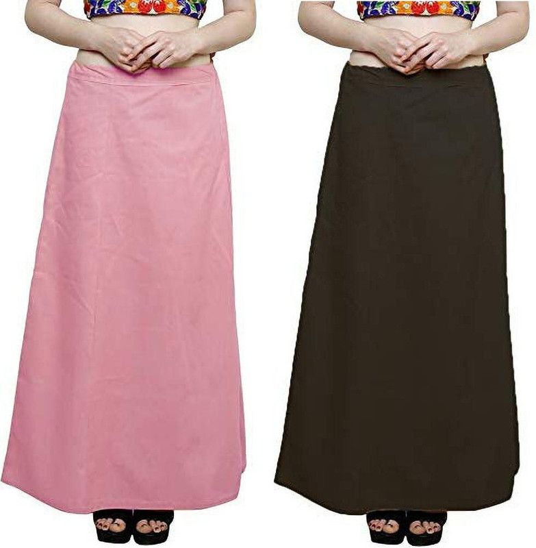 NewBELL P2_Baby Pink_Coffee Pure Cotton Petticoat  (Free)