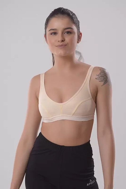 S0M0 Women Full Coverage Non Padded Bra  (Beige)