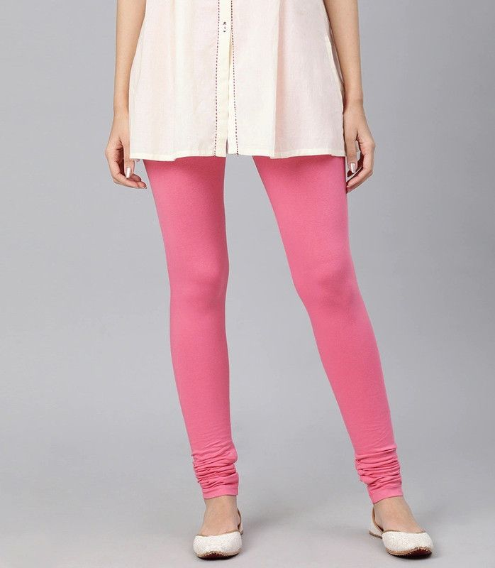 BARAKAT Churidar Ethnic Wear Legging  (Pink, Solid)