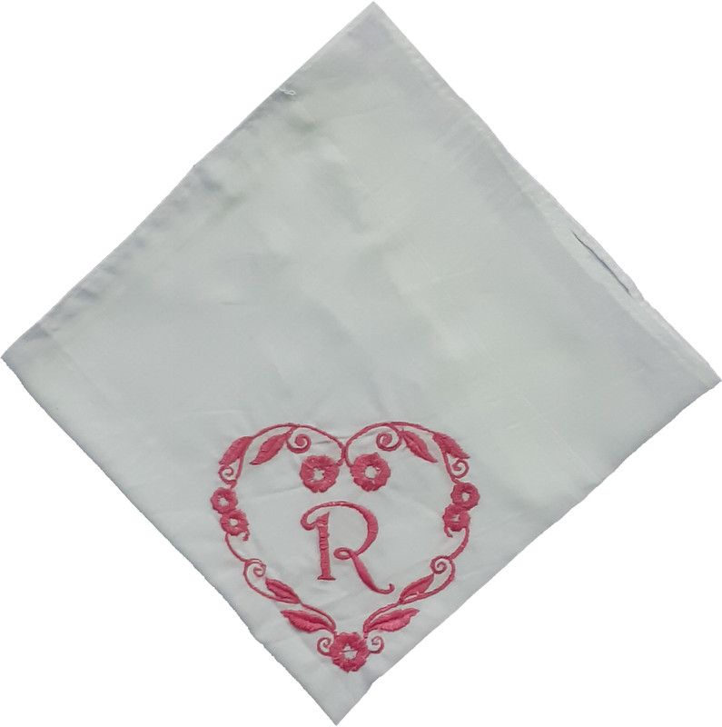 Sae Fashions Elegantly Embroidered Heart with Letter- 