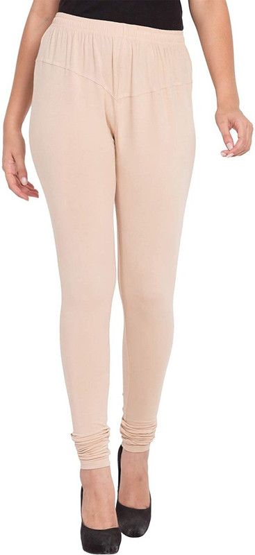 CLITHS Churidar Length Ethnic Wear Legging  (Beige, Solid)