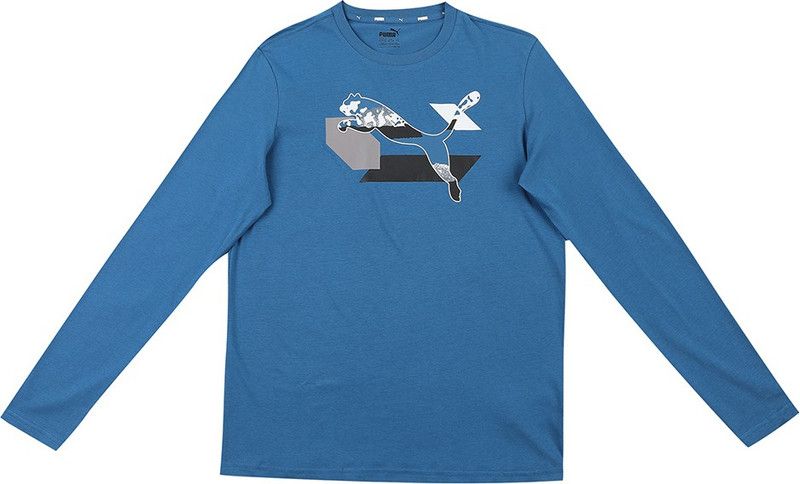 Alpha Longsleeve Tee Boys Typography Cotton Blend T Shirt  (Blue, Pack of 1)