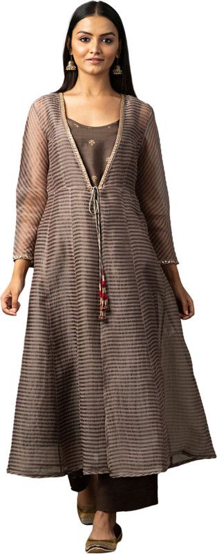 Women Cotton Silk Kurta and Palazzo Set