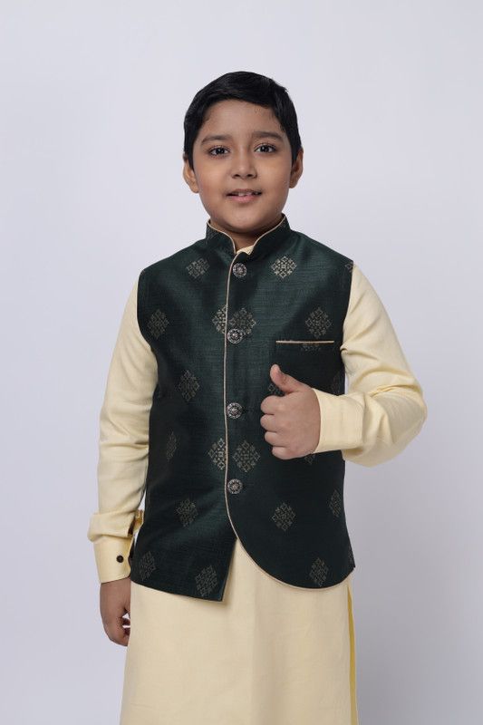 Ethnic Jacket For Boys Boys Woven Design Ethnic Jacket