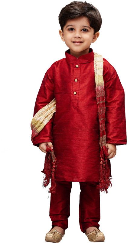 Boys Kurta, Pyjama & Dupatta Set