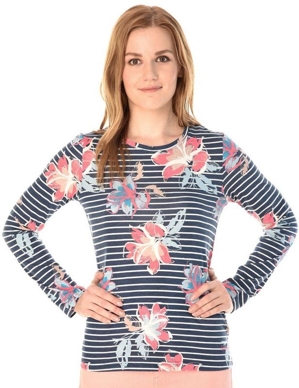 Casual Regular Sleeves Striped Women Purple Top