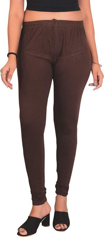 Lovely India Fashion Churidar Ethnic Wear Legging  (Brown, Solid)