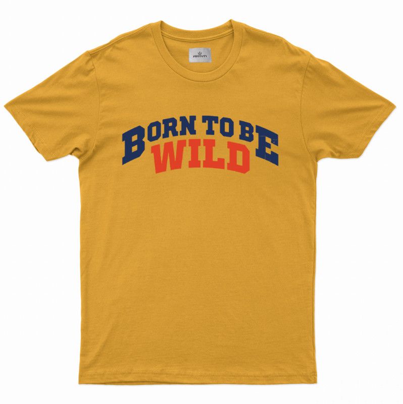 Printed Men Yellow T-Shirt