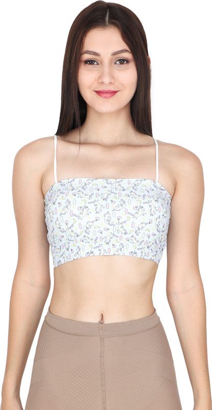 Women T-Shirt Lightly Padded Bra  (Light Blue)