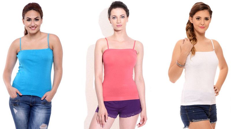 Women White, Blue, Orange Camisole