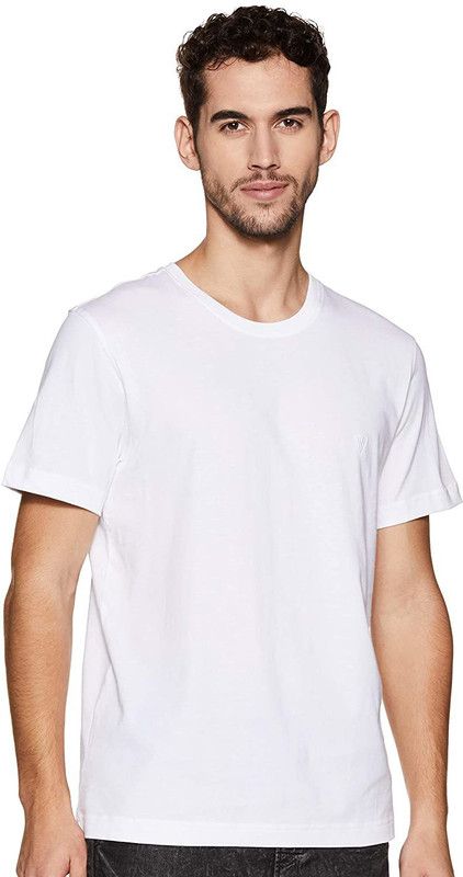 Men Solid Round Neck Poly Cotton Multicolor T-Shirt