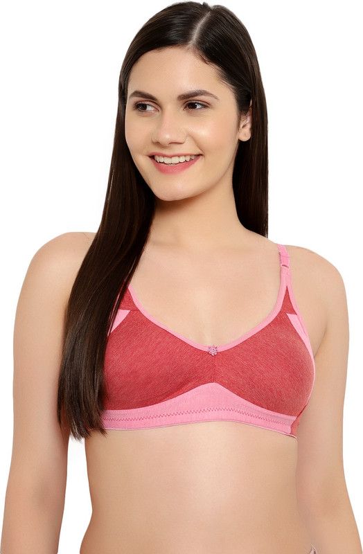Women Non Padded Bra  (Red, Pink)