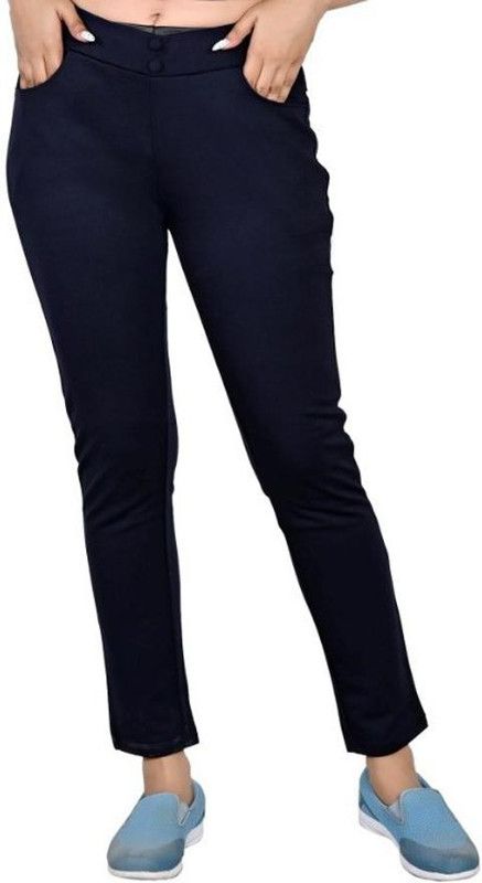 vkreation Dark Blue Jegging  (Solid)