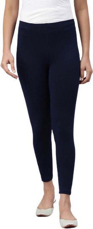mohrupi Ethnic Wear Legging  (Blue, Solid)