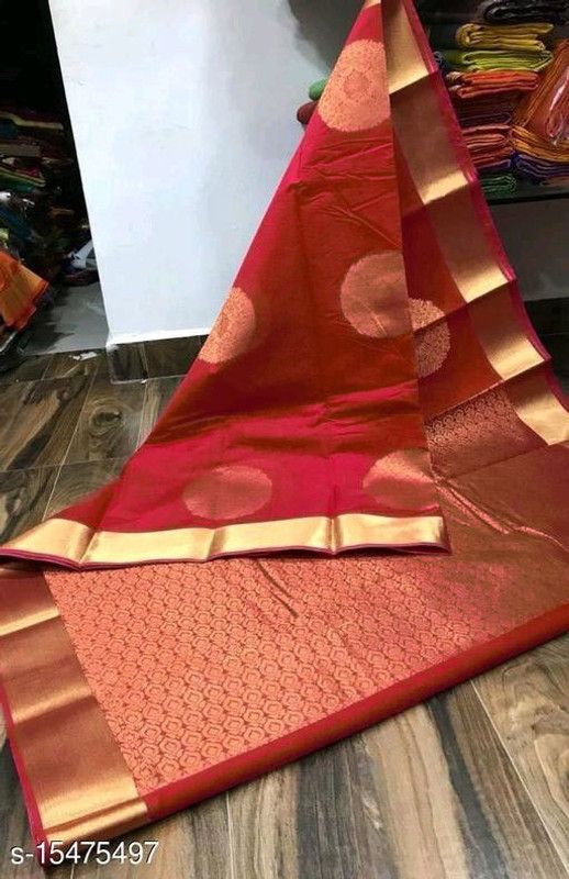 Banarasi Jacquard Saree  (Red)