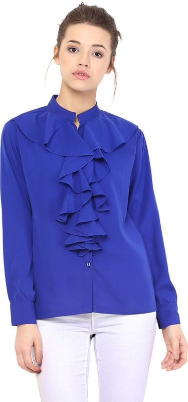 Formal Regular Sleeves Solid Women Multicolor Top