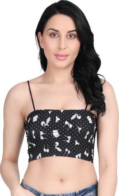 Women Tube Lightly Padded Bra  (Black)