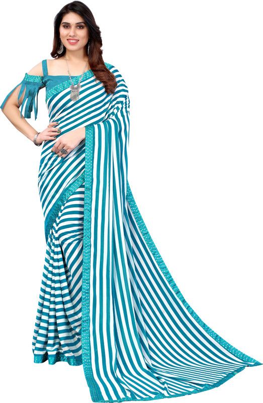 Printed Banarasi Dupion Silk Saree  (Light Blue)