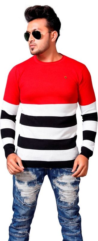 Men Self Design Polo Neck Pure Cotton Multicolor T-Shirt