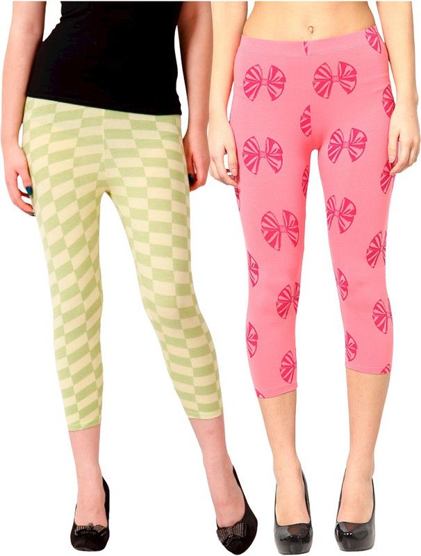 6017-2d,6017 Women Multicolor Capri