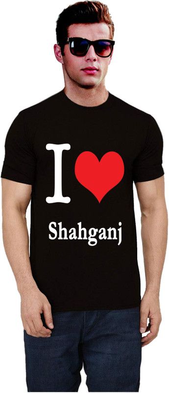 R-SC-2018-739 Men Printed Round Neck Cotton Blend Black T-Shirt